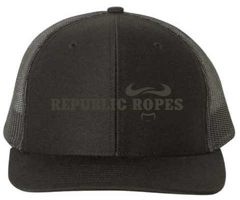 Snapback Trucker Black / Graphite Mesh Cap / Landscaped Logo